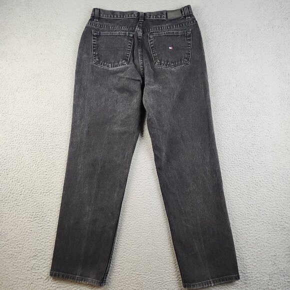 Tommy Hilfiger Jeans Women's 12 Relaxed Fit Black Denim Classic 90s Y2K Vintage - Picture 1 of 10